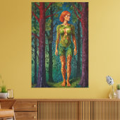 Toile “Portrait de Viridra” - Veines de la Canopée (Insitu(Salon))
