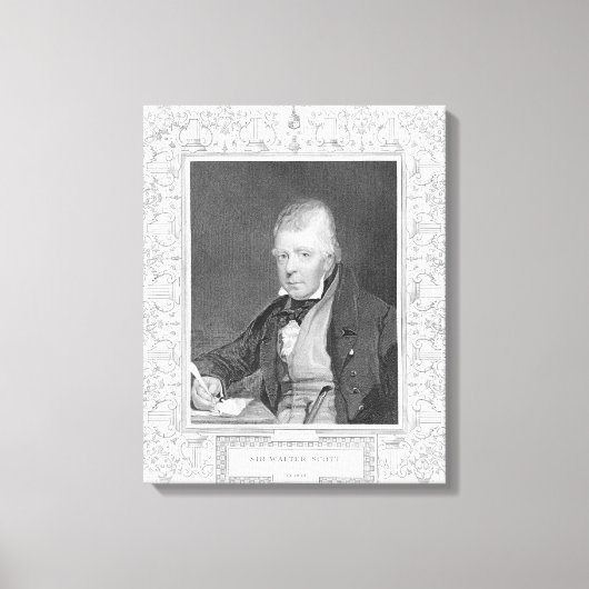 Toile Portrait de Walter Scott (Recto)