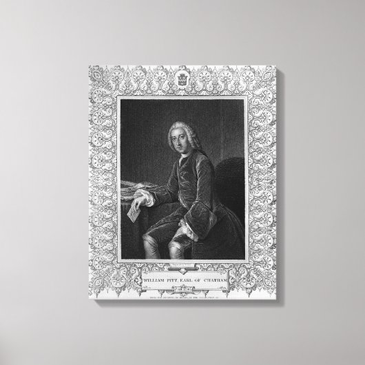 Toile Portrait de William Pitt, 1er comte de Chatham (Recto)