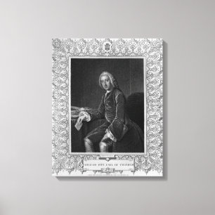 Toile Portrait de William Pitt, ęr comte de Chatham