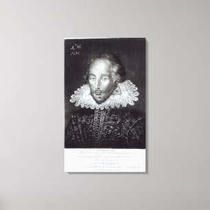 Toile Portrait de William Shakespeare