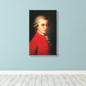 Toile Portrait de Wolfgang Amadeus Mozart (Insitu (Plancher de Bois))