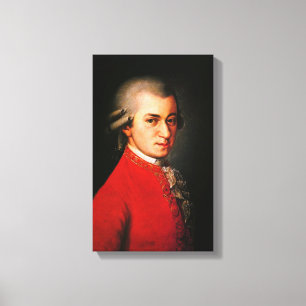 Toile Portrait de Wolfgang Amadeus Mozart