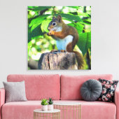 Toile Portrait d'écureuil rouge (Insitu(Salon))