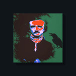 Toile Portrait d'Edgar Allan Poe Pop Art<br><div class="desc">Edgar Allan Poe était un écrivain américain,  surtout connu pour ses nouvelles,  notamment ses contes de mystère et de macabre.</div>