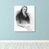 Toile Portrait d'Edward Jenner (Insitu (Plancher de Bois))