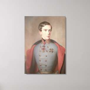 Toile Portrait d'empereur Franz Joseph de l'Autriche