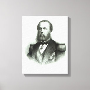 Toile Portrait d'empereur Maximilian du Mexique, 1864