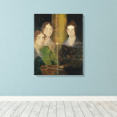Toile Portrait des Soeurs Bronte, c.1834 (Insitu (Plancher de Bois))