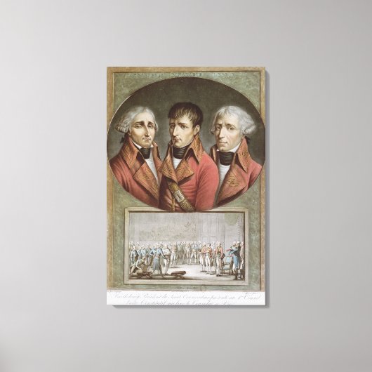 Toile Portrait des trois consuls de la République (Recto)