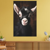 Toile Portrait détaillé de la chèvre de bébé radiant (Insitu(Salon))