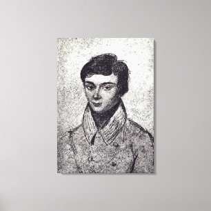 Toile Portrait d'Evariste Galois