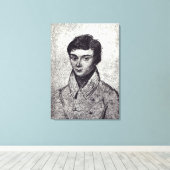Toile Portrait d'Evariste Galois (Insitu (Plancher de Bois))