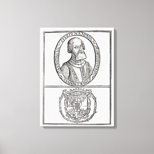 Toile Portrait d'Hernado Cortes et de ses bras (Recto)
