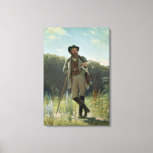 Toile Portrait d'Ivan Ivanovich Chichkine, 1873