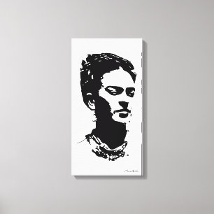 Toile Portrait d'ombre de Frida