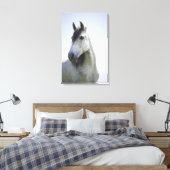 Toile portrait du cheval blanc 3 (Insitu(Chambre))