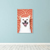 Toile Portrait du chien 2 (Insitu (Plancher de Bois))