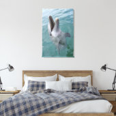 Toile Portrait du dauphin à bec commun, Caraïbes (Insitu(Chambre))