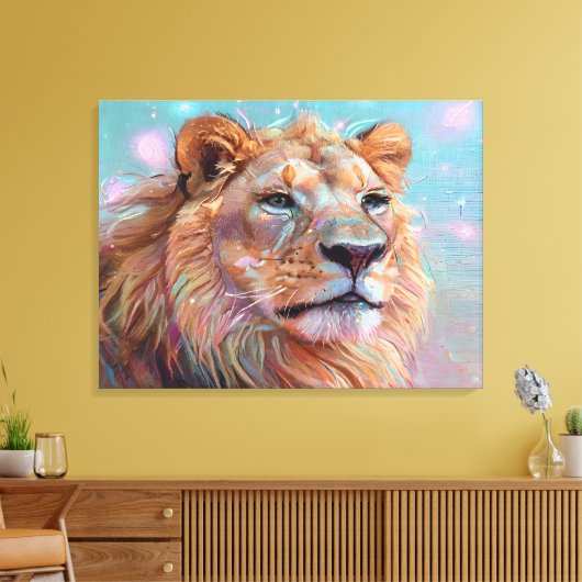 Toile Portrait du lion (Insitu(Salon))