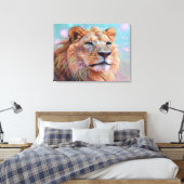 Toile Portrait du lion (Insitu(Chambre))