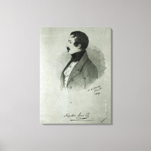 Toile Portrait du napoléon III en tant que jeune homme,