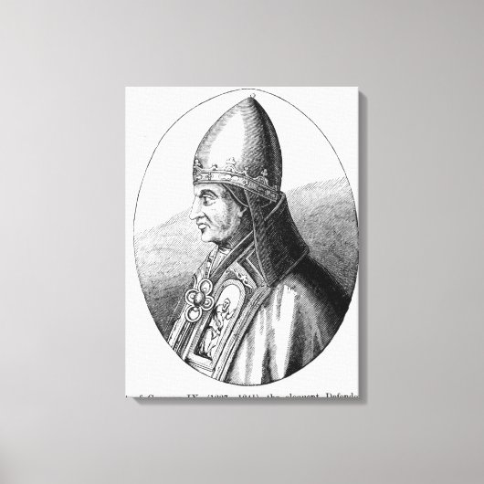 Toile Portrait du Pape Grégoire IX (Recto)