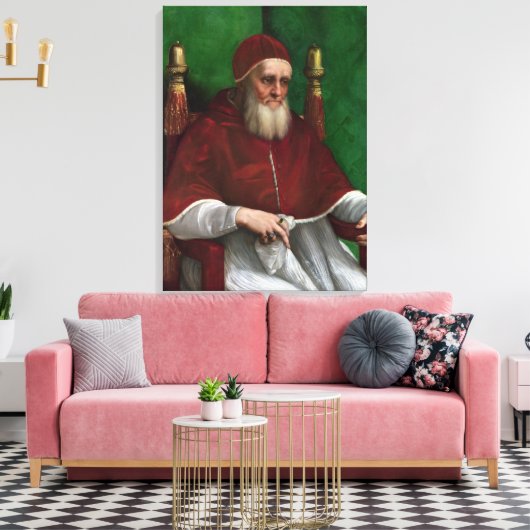 Toile Portrait du pape Julius II (par Raphael) (Insitu(Salon))