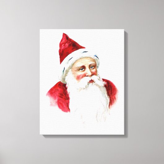 Toile Portrait du Père Noël (Recto)