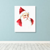 Toile Portrait du Père Noël (Insitu (Plancher de Bois))