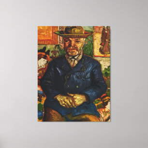 Toile Portrait du Père Tanguy de Van Gogh (1887)