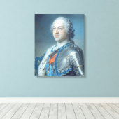 Toile Portrait du roi Louis XV 1748 (Insitu (Plancher de Bois))
