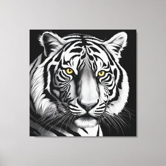 Toile Portrait du tigre (Recto)
