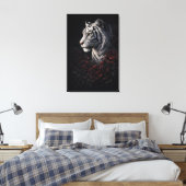Toile Portrait du Tigre Blanc – Puissance calme et regar (Insitu(Chambre))