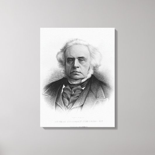 Toile Portrait du très honorable John Bright (Recto)