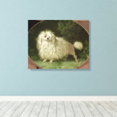 Toile Portrait d'un caniche (Insitu (Plancher de Bois))
