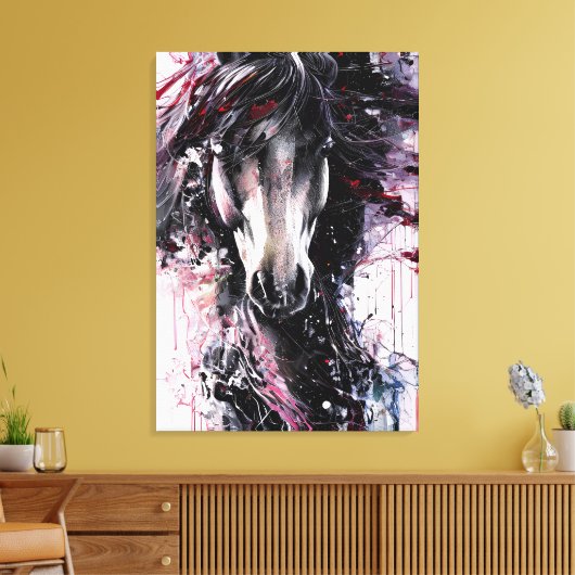 Toile Portrait d'un cheval abstrait (Insitu(Salon))