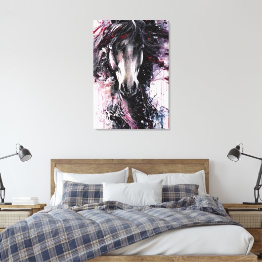 Toile Portrait d'un cheval abstrait (Insitu(Chambre))