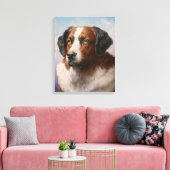 Toile Portrait D'Un Chien De Saint Bernhard (Insitu(Salon))