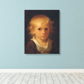 Toile Portrait d'un enfant (Insitu (Plancher de Bois))