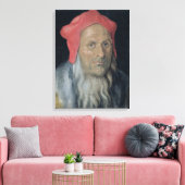 Toile Portrait d'un homme à poils dans un Casquette roug (Insitu(Salon))