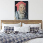 Toile Portrait d'un homme à poils dans un Casquette roug (Insitu(Chambre))