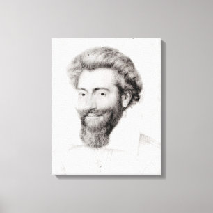 Toile Portrait d'un homme barbu