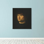 Toile Portrait d'un homme, ou La Condottiere, 1475 (huil (Insitu (Plancher de Bois))