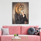 Toile Portrait d'un lion (Insitu(Salon))