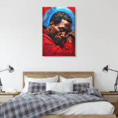 Toile Portrait d'un Noir émotionnel (Insitu(Chambre))