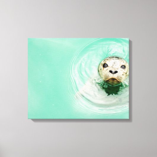 Toile Portrait d'un sceau dans l'eau (Recto)