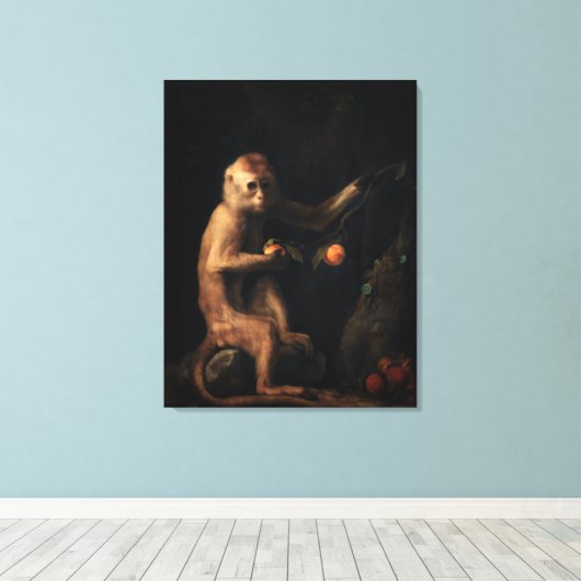 Toile Portrait d'un singe (Insitu (Plancher de Bois))