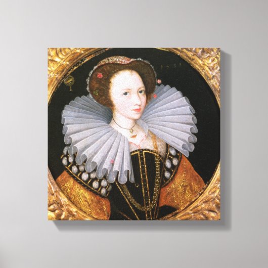 Toile Portrait d'une dame avec une grande ruche (Recto)