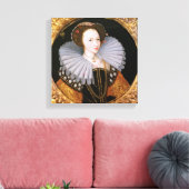 Toile Portrait d'une dame avec une grande ruche (Insitu(Salon))